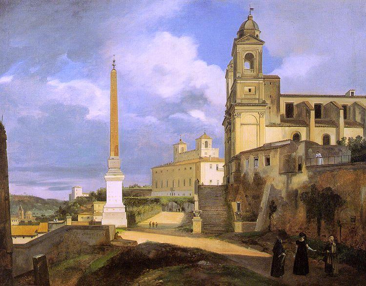 Francois-Marius Granet The Church of Trinita dei Monti in Rome